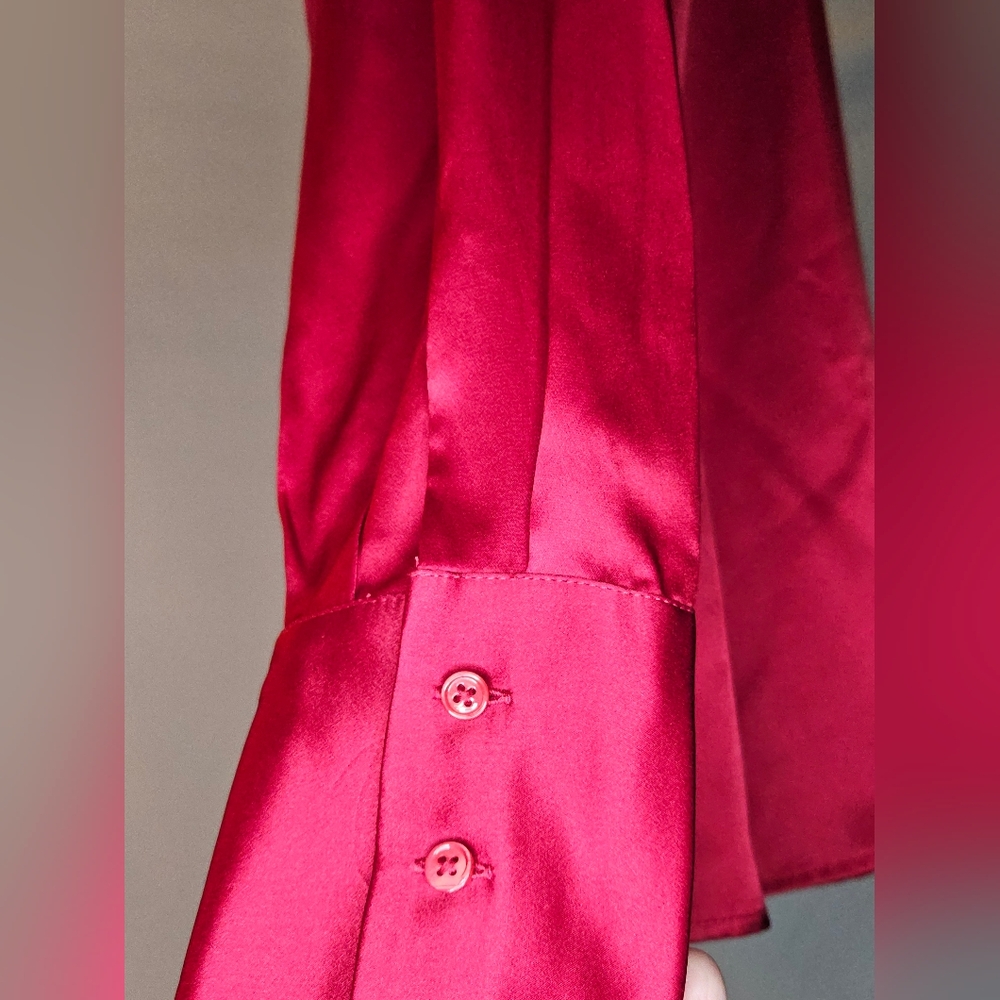 Etcetera Scarlet Blouse with Lace Accents - Picture 7 of 11